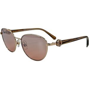 Swarovski SK0205 Womens Metal Sunglass 28U Shiny Rose Gold 55-16 w/Mirror